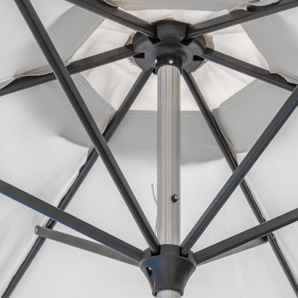 Athens 2.7m Garden Parasol - Grey or Cream - Distinctly Living