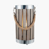 August Wooden Lantern - Grey Wash or Natural - Distinctly Living
