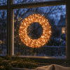 Battery or Mains Shimmer and Shine LED Circle - 25cm Copper - Distinctly Living
