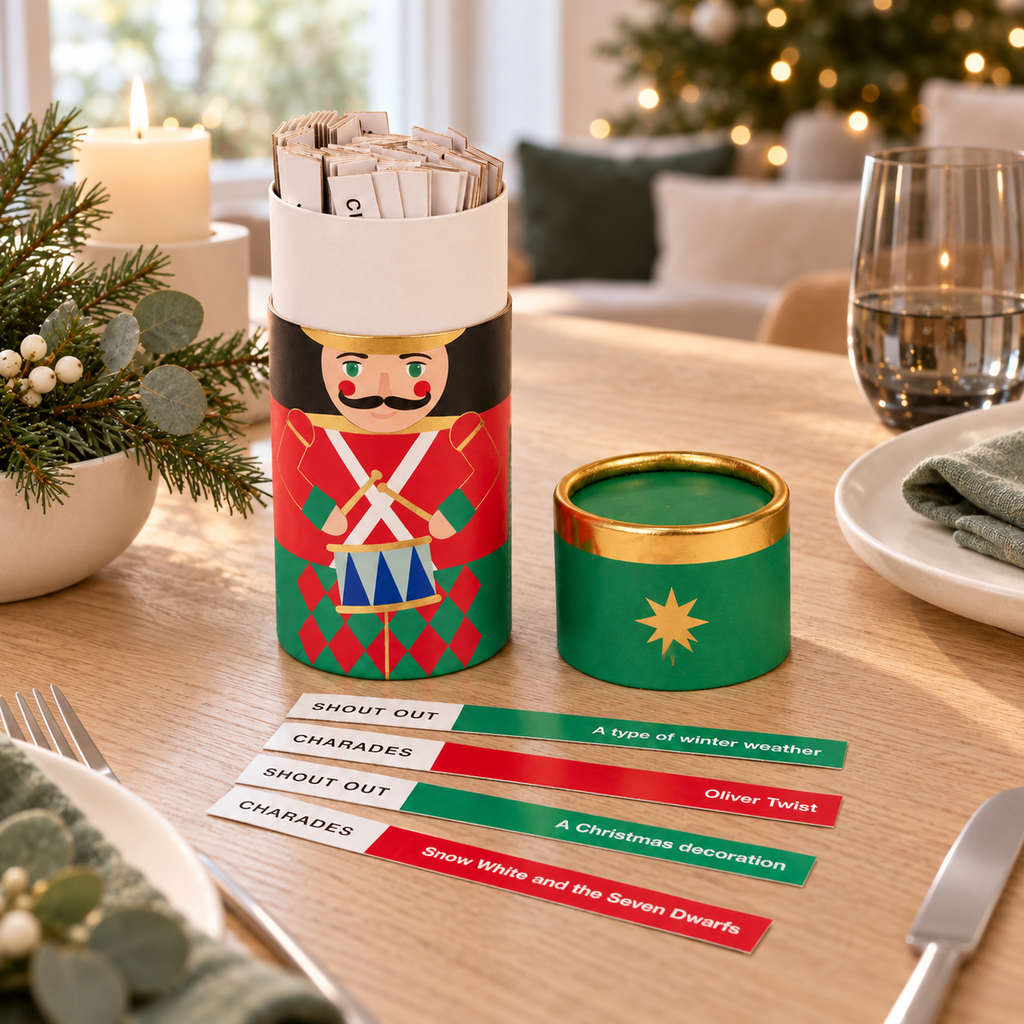 Christmas Parade Nutcracker Dipstick Game in a contemporary Christmas setting