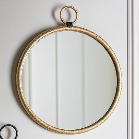 Belgravia Gold Round Mirror - Distinctly Living