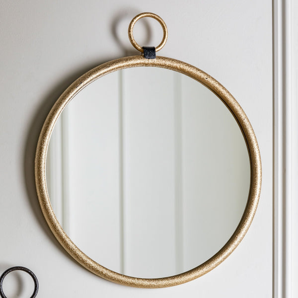 Belgravia Gold Round Mirror - Distinctly Living