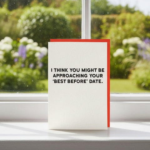 Best Before Greeting Card - Distinctly Living