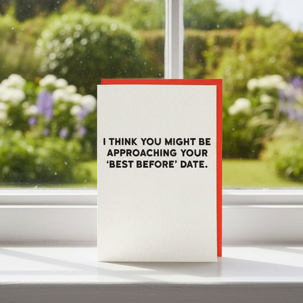 Best Before Greeting Card - Distinctly Living