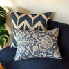 Blue Chevron Cushion - Distinctly Living