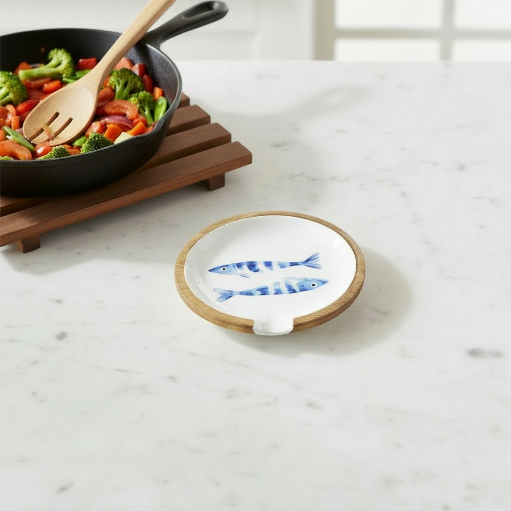 Blue Fish Spoon Rest - Distinctly Living