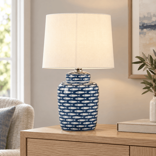 Blue Fish Table Lamp - Distinctly Living