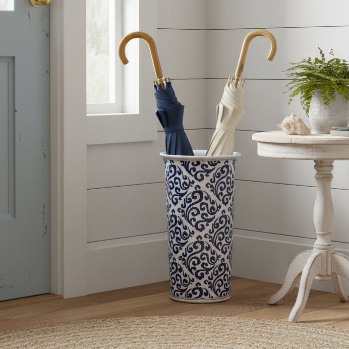 Blue Geom Umbrella Stand - Distinctly Living