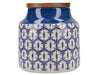 Blue Geometric Storage Jar - Distinctly Living