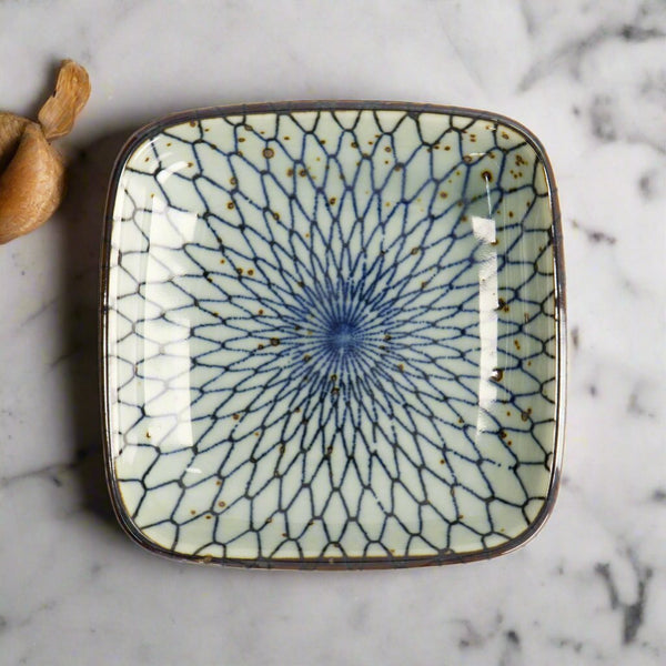 Blue Grid Dipping Bowl - Distinctly Living