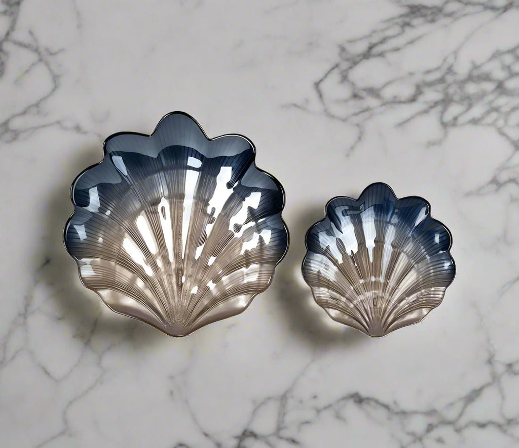 Blue Pearl Glass Dishes - Large or Medium - Distinctly Living