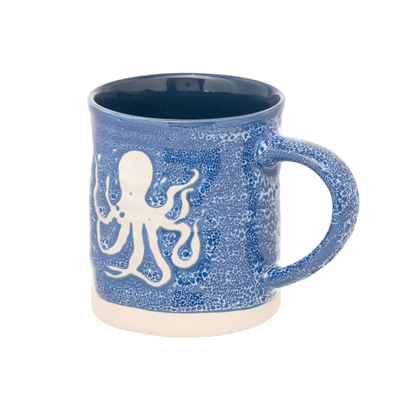 Blue Stoneware Octopus Mug - Distinctly Living