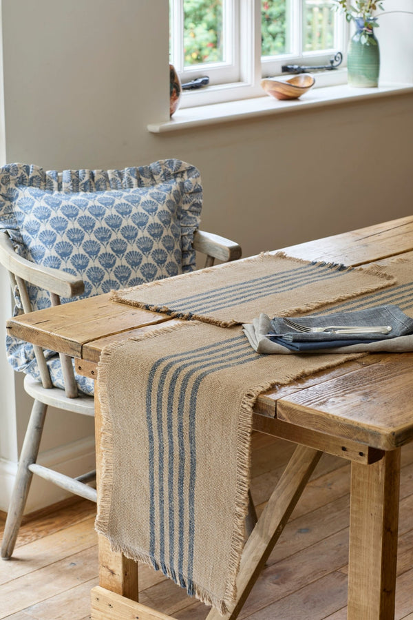 Blue Stripe Placemat - Jute - Distinctly Living
