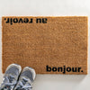 Bonjour, Au Revoir Doormat - Distinctly Living