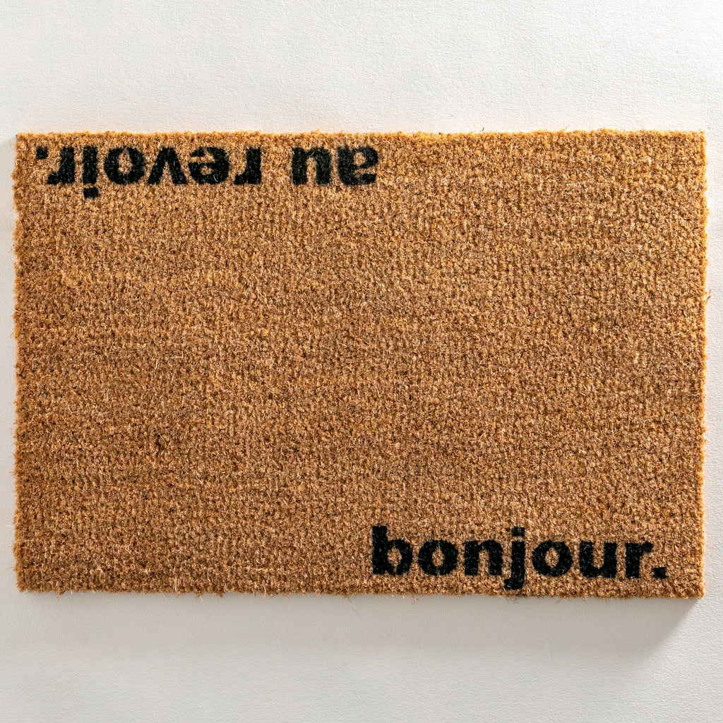 Bonjour, Au Revoir Doormat - Distinctly Living