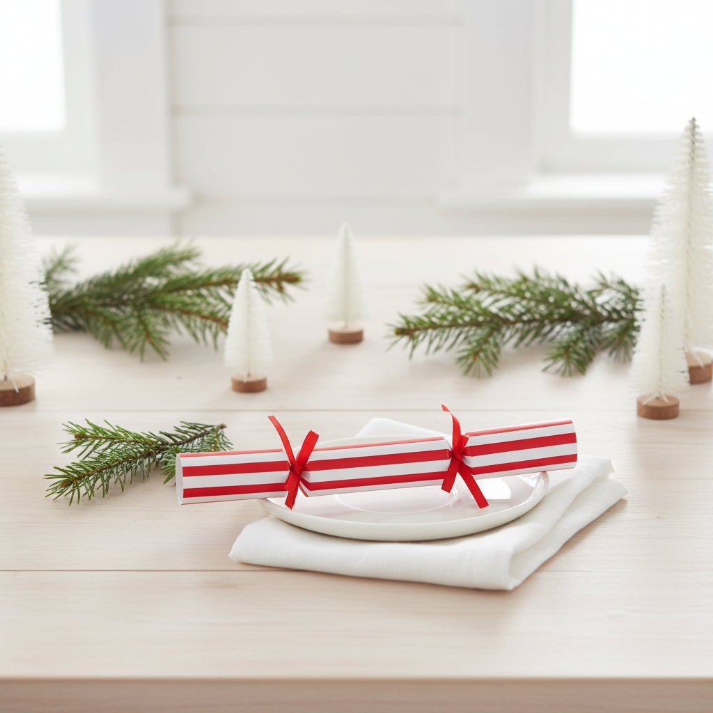 Bow Christmas Saucer Crackers - Distinctly Living