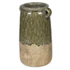 Bracken Olive Drip Glaze Vase - Distinctly Living