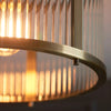 Bridgerton Aged Brass Glass Pendant - Distinctly Living