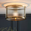 Bridgerton Aged Brass Glass Pendant - Distinctly Living