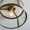 Bridgerton Aged Brass Glass Pendant - Distinctly Living