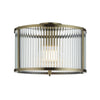 Bridgerton Aged Brass Glass Pendant - Distinctly Living