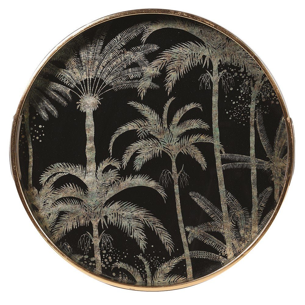 Bronze Tropical Palm Tray - Distinctly Living