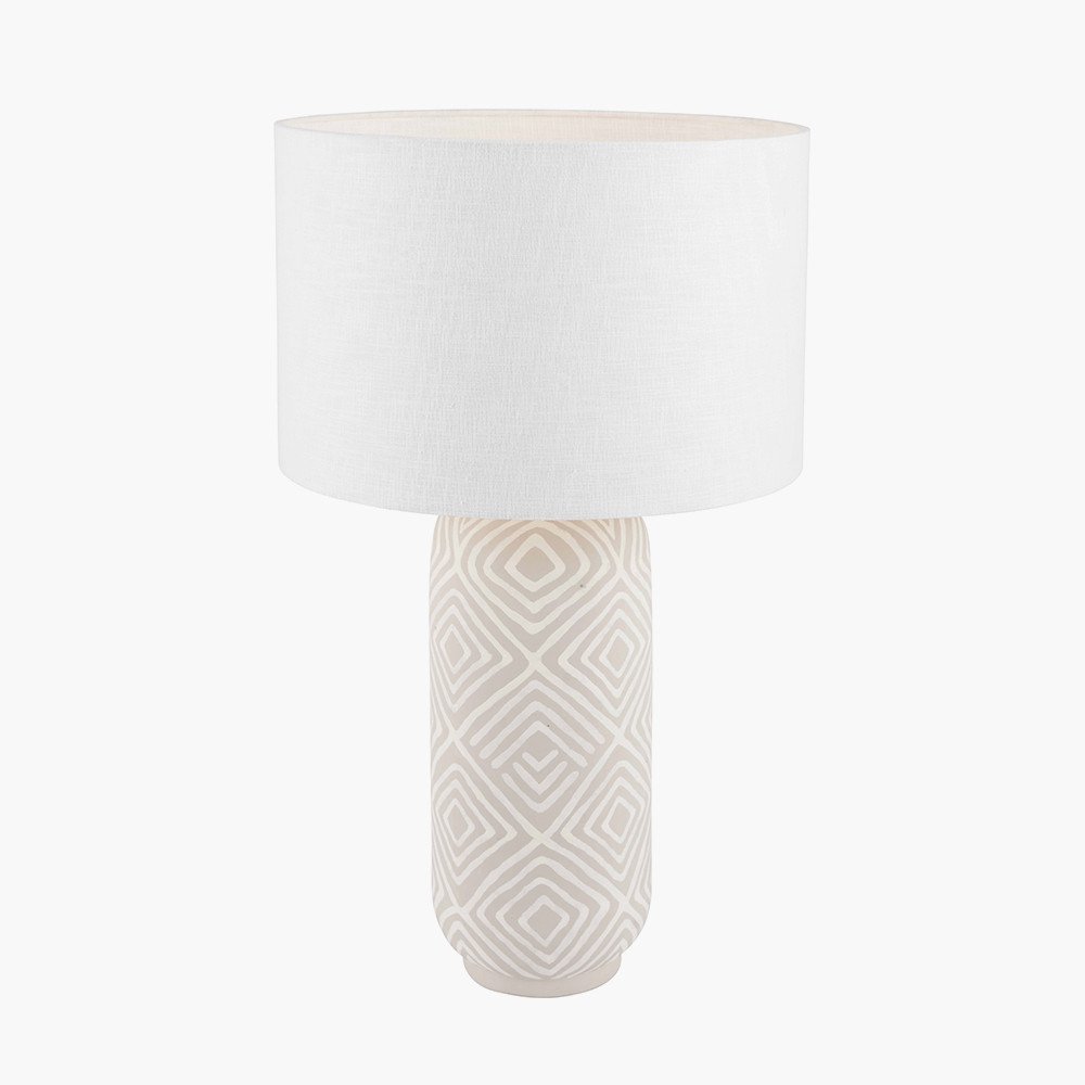 Burgh Pottery Table Lamp and Taupe Shade - Distinctly Living