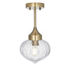 Burlington Aged Brass Glass Pendant - Distinctly Living