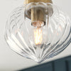 Burlington Aged Brass Glass Pendant - Distinctly Living