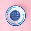 Ceramic Grater Bowl - Blue Fish - Distinctly Living