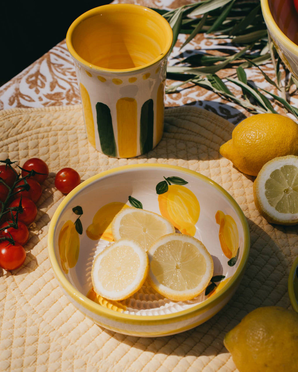 Ceramic Grater Bowl - Lemons - Distinctly Living