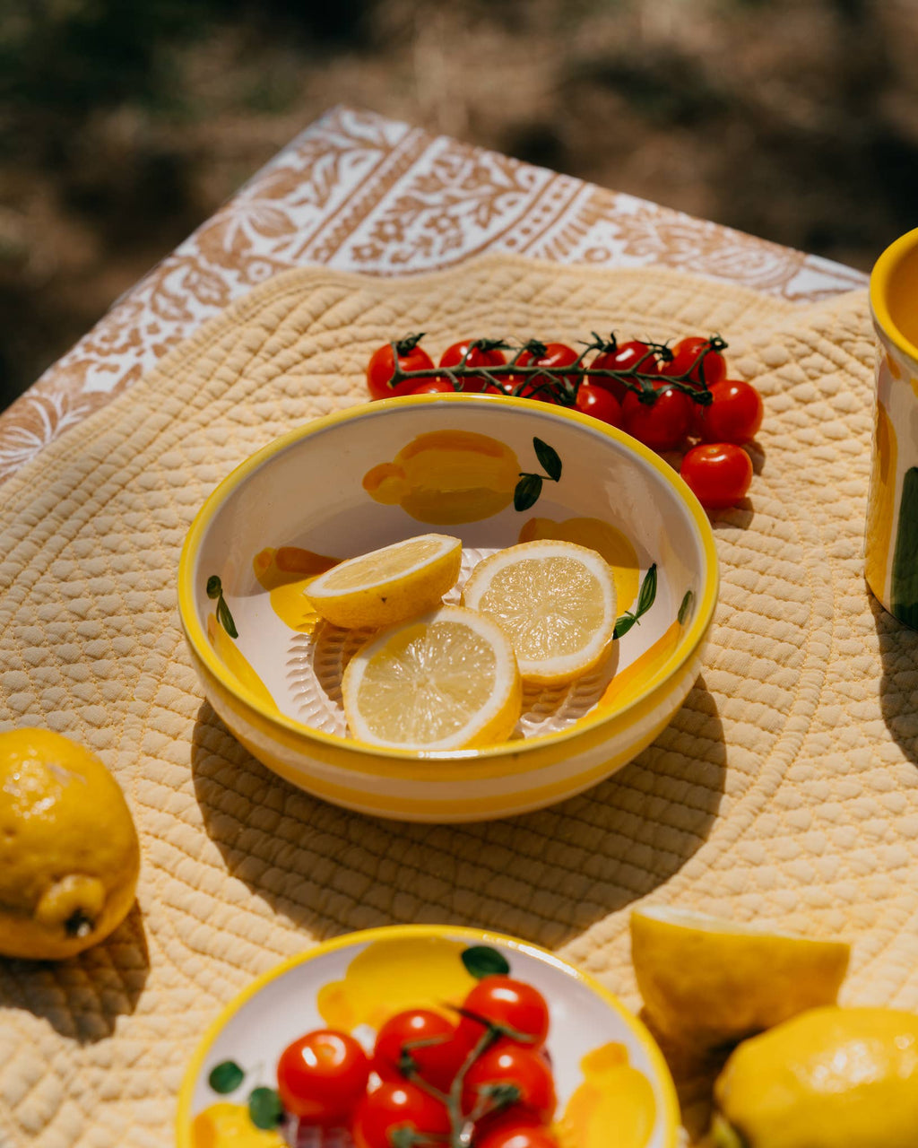 Ceramic Grater Bowl - Lemons - Distinctly Living
