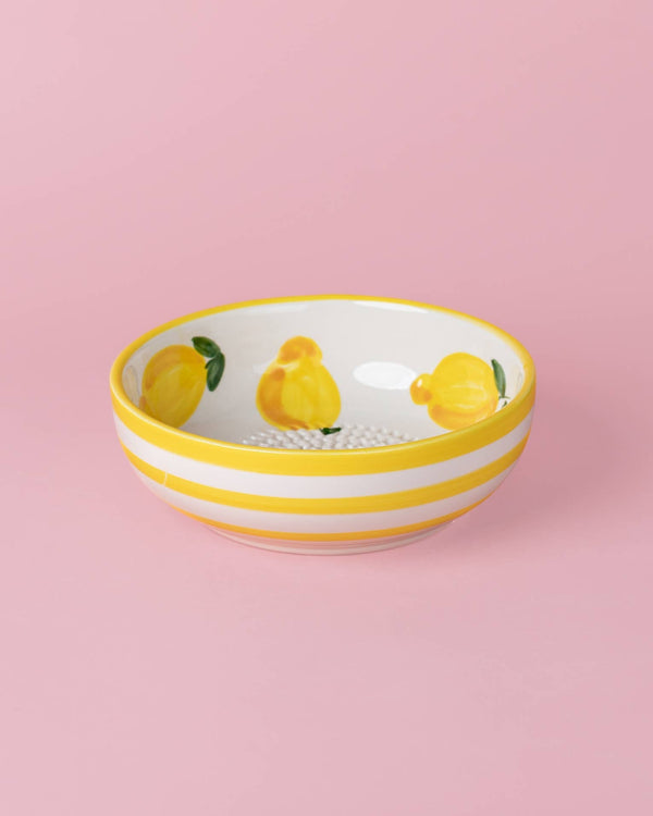 Ceramic Grater Bowl - Lemons - Distinctly Living