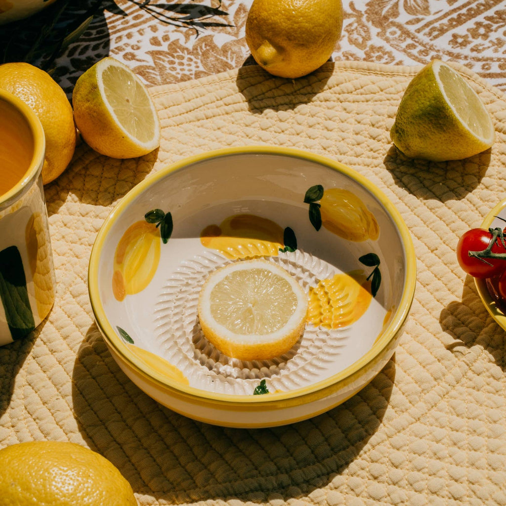 Ceramic Grater Bowl - Lemons - Distinctly Living