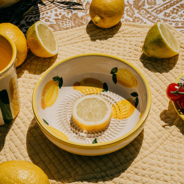 Ceramic Grater Bowl - Lemons - Distinctly Living