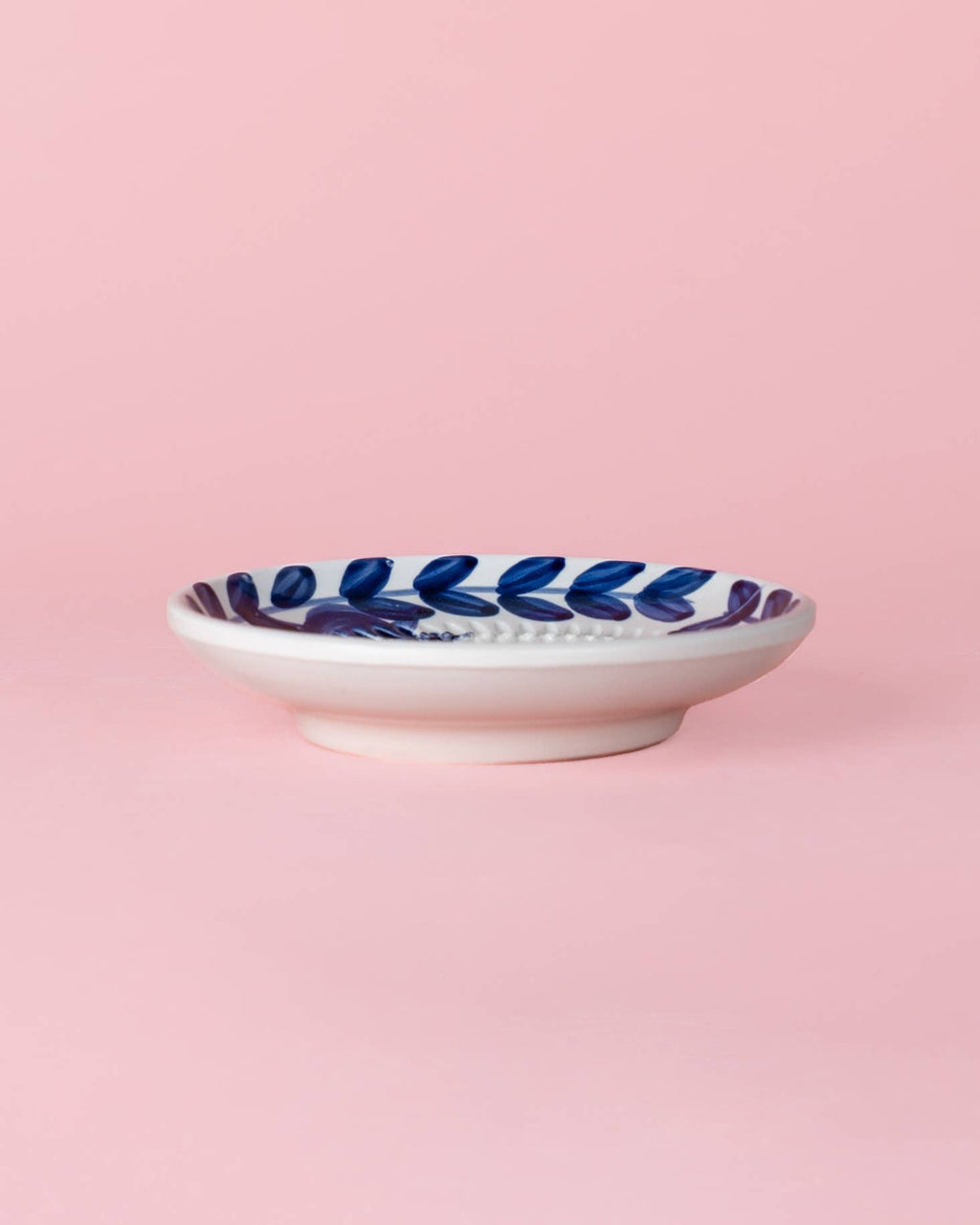 Ceramic Grater Plate - Blue Flower - Distinctly Living