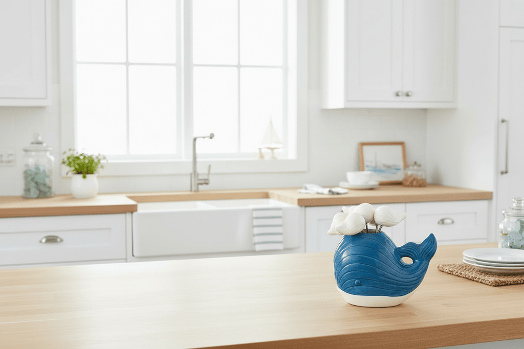 Ceramic Whale Cocktail Picks - Distinctly Living