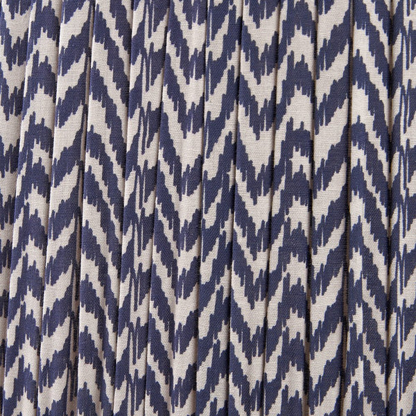 Chevron Pleat Lamp Shade in Blue - Distinctly Living