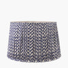 Chevron Pleat Lamp Shade in Blue - Distinctly Living