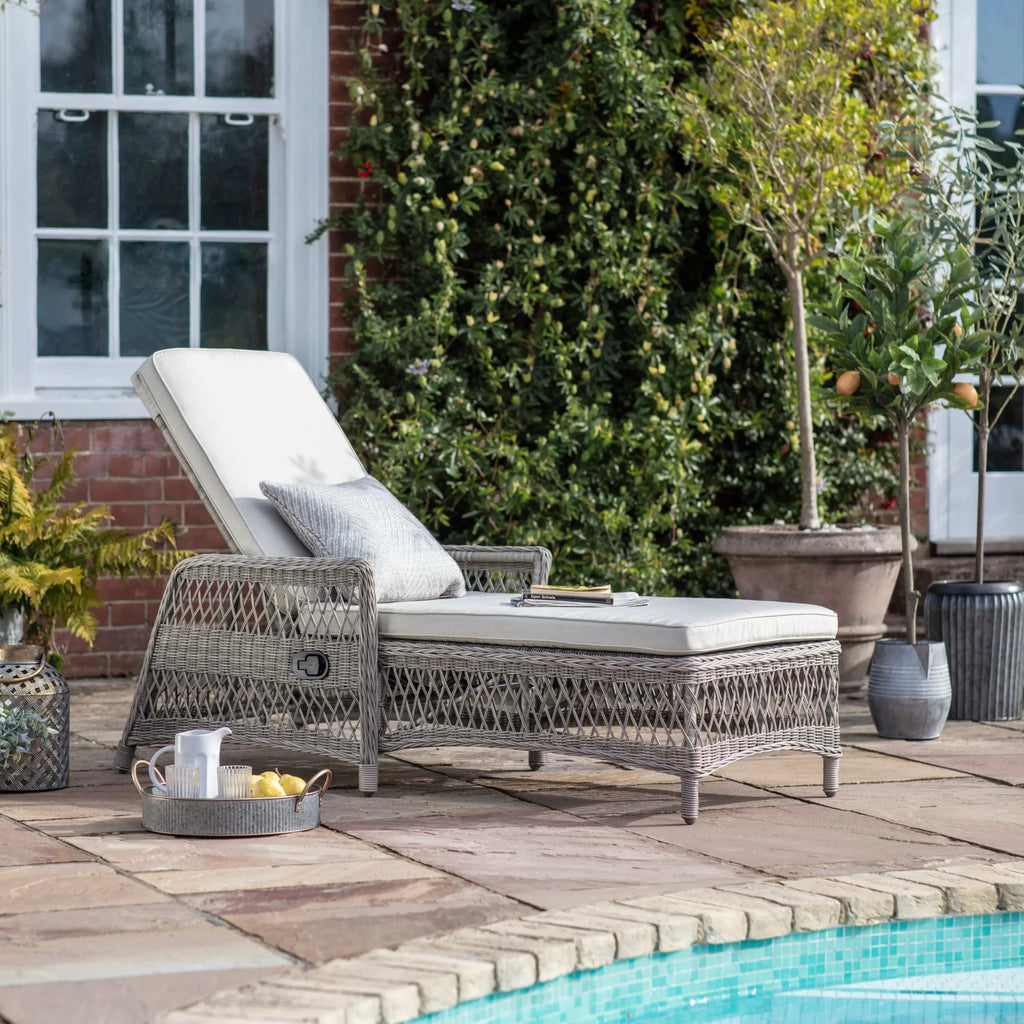 Chichester Reclining Garden Lounger - Distinctly Living