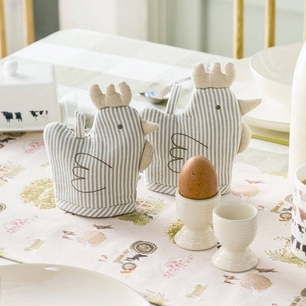 Chicken Stripe Egg Cosy - Distinctly Living