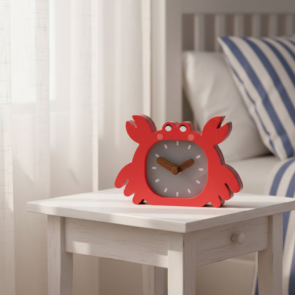 Children's Clock - Mantel Clock - Desk Clock - Crab - Distinctly Living