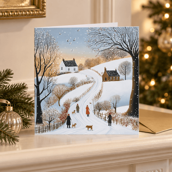Christmas Eve Snowfall Charity Cards Pack of 6 - Distinctly Living
