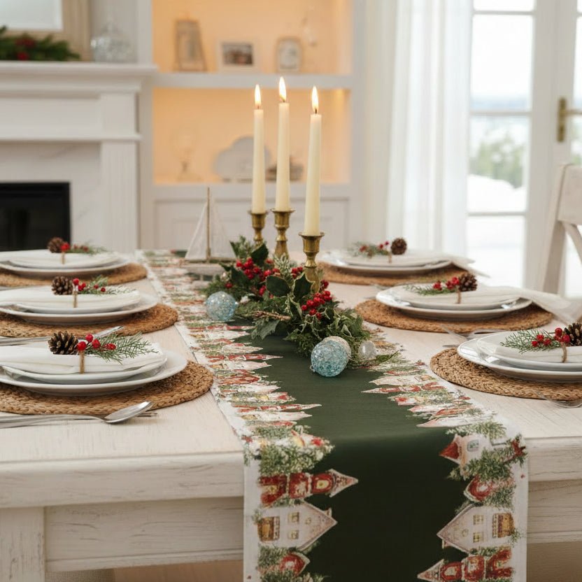 Christmas Houses Table Runner - Distinctly Living
