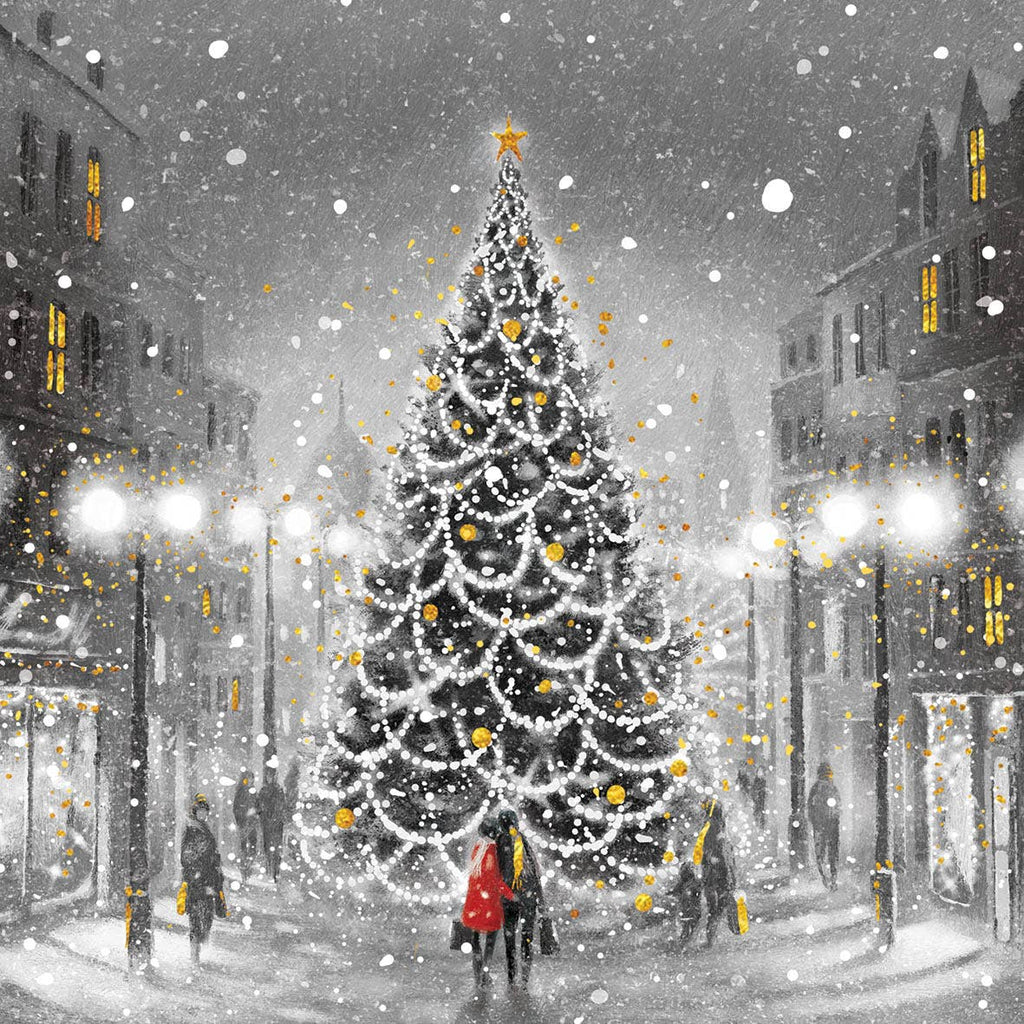 Christmas in the Square Paper Napkins - Pack of 20 - Distinctly Living