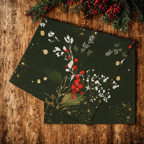 Christmas Ponsetia Table Runner - Distinctly Living