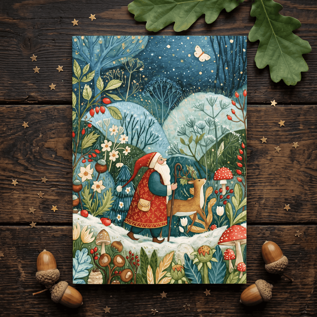 Christmas Santa and Rudolph Notebook - Distinctly Living