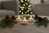 Christmas setting for the Flickering LED Tealights 3 Pack
