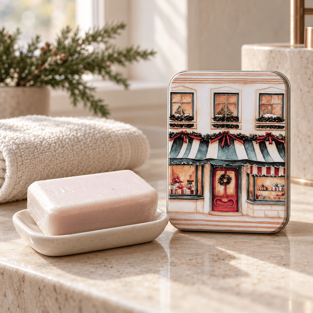 Christmas Shopfront Soap in Gift Tin - Distinctly Living