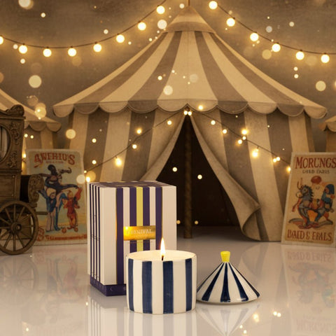 Circus Tent Candle - Oud & Leather - Distinctly Living